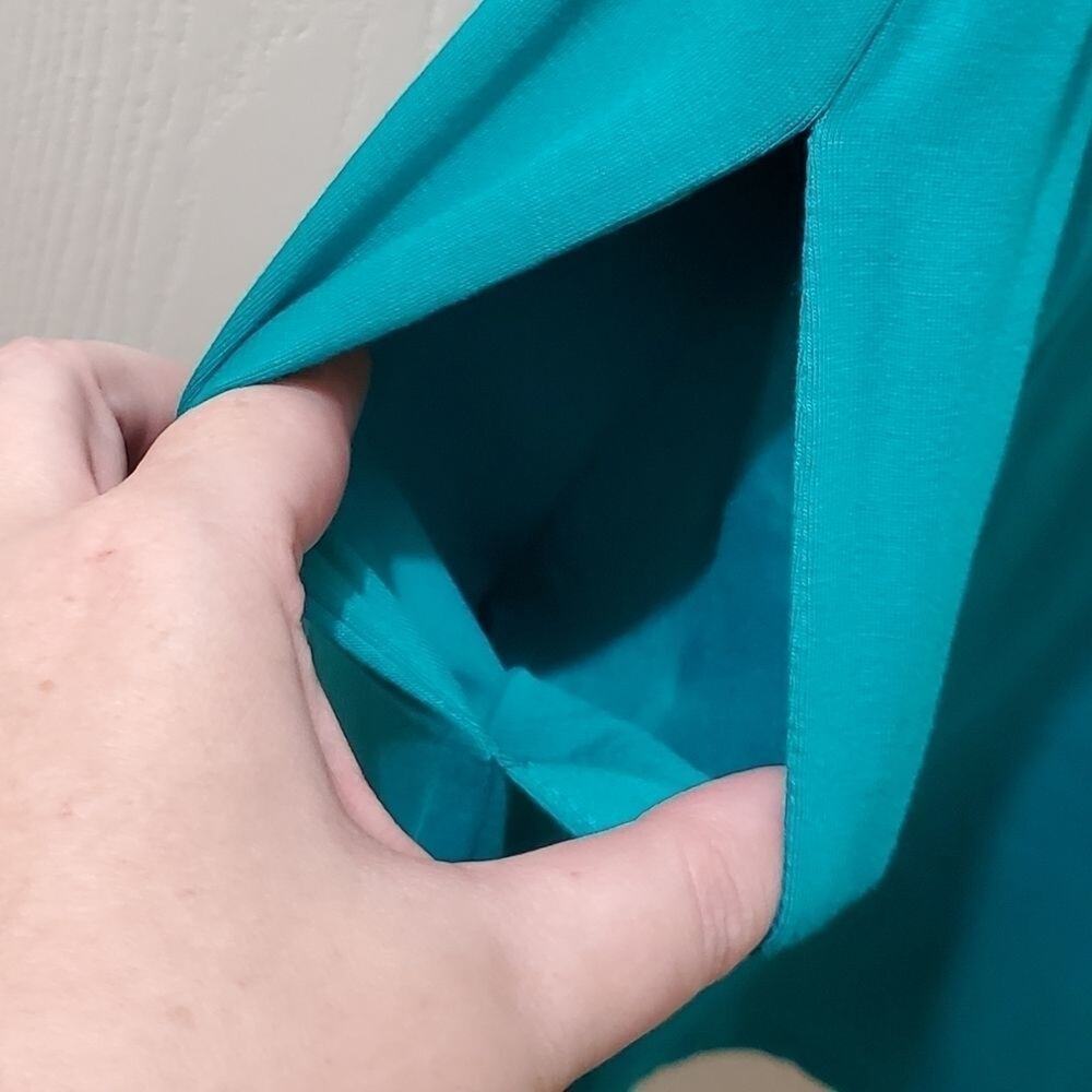 New‎ Vintage 80s style teal dress size 8 - Picture 5 of 7